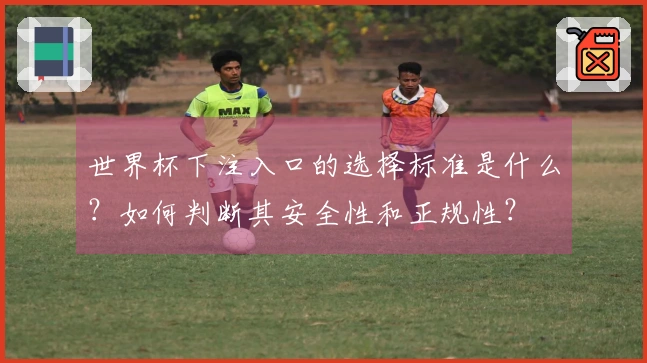 世界杯下注入口的选择标准是什么？如何判断其安全性和正规性？