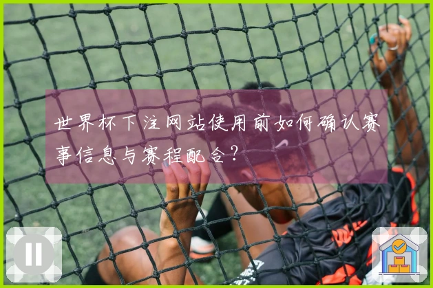 世界杯下注网站使用前如何确认赛事信息与赛程配合？