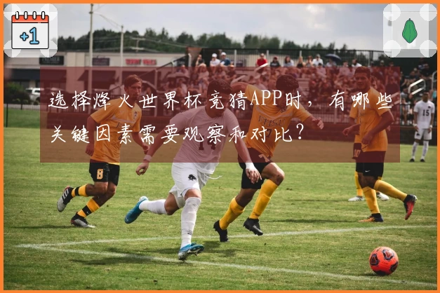 选择烽火世界杯竞猜APP时，有哪些关键因素需要观察和对比？